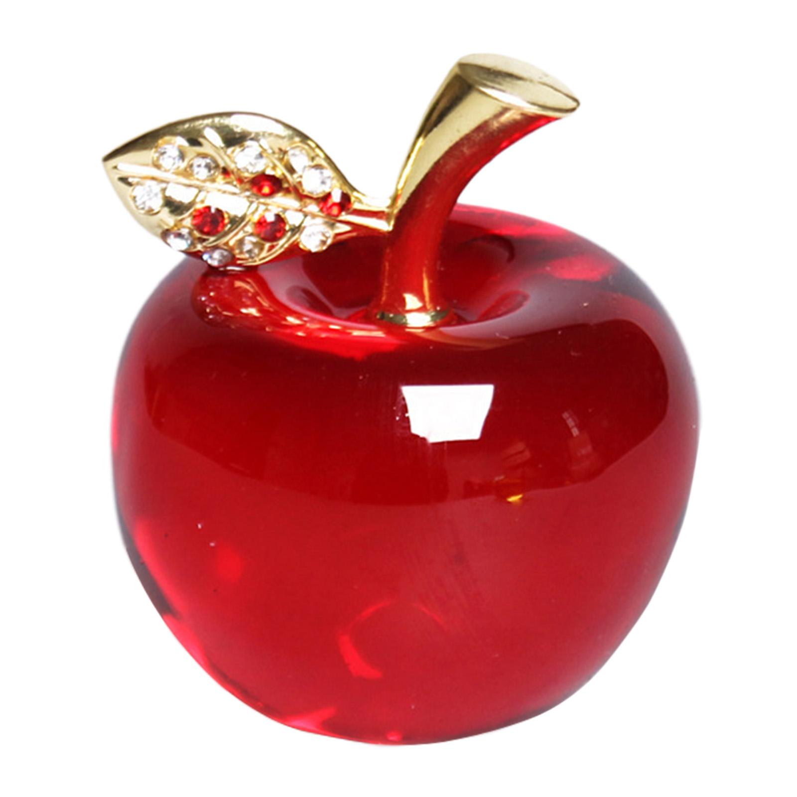 Magideal - Figuras De Manzanas Pisapapeles Manzanas Coleccionables Estatua Decoración Manzanas Pisapapeles Para El Hogar Oficina Cumpleaños Boda Día De La Madre