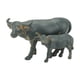thumbnail image 4 of Estatuilla De Búfalo En Miniatura, Estatua De Búfalo Artesanal Para Oficina, Pasillo, Mesa, 2 Uds., 4 of 5
