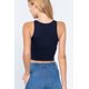 thumbnail image 4 of Saronite Top Corto Básico de Tirantes con Cuello Halter, Azul Marino Tinta (para Mujer), 4 of 4