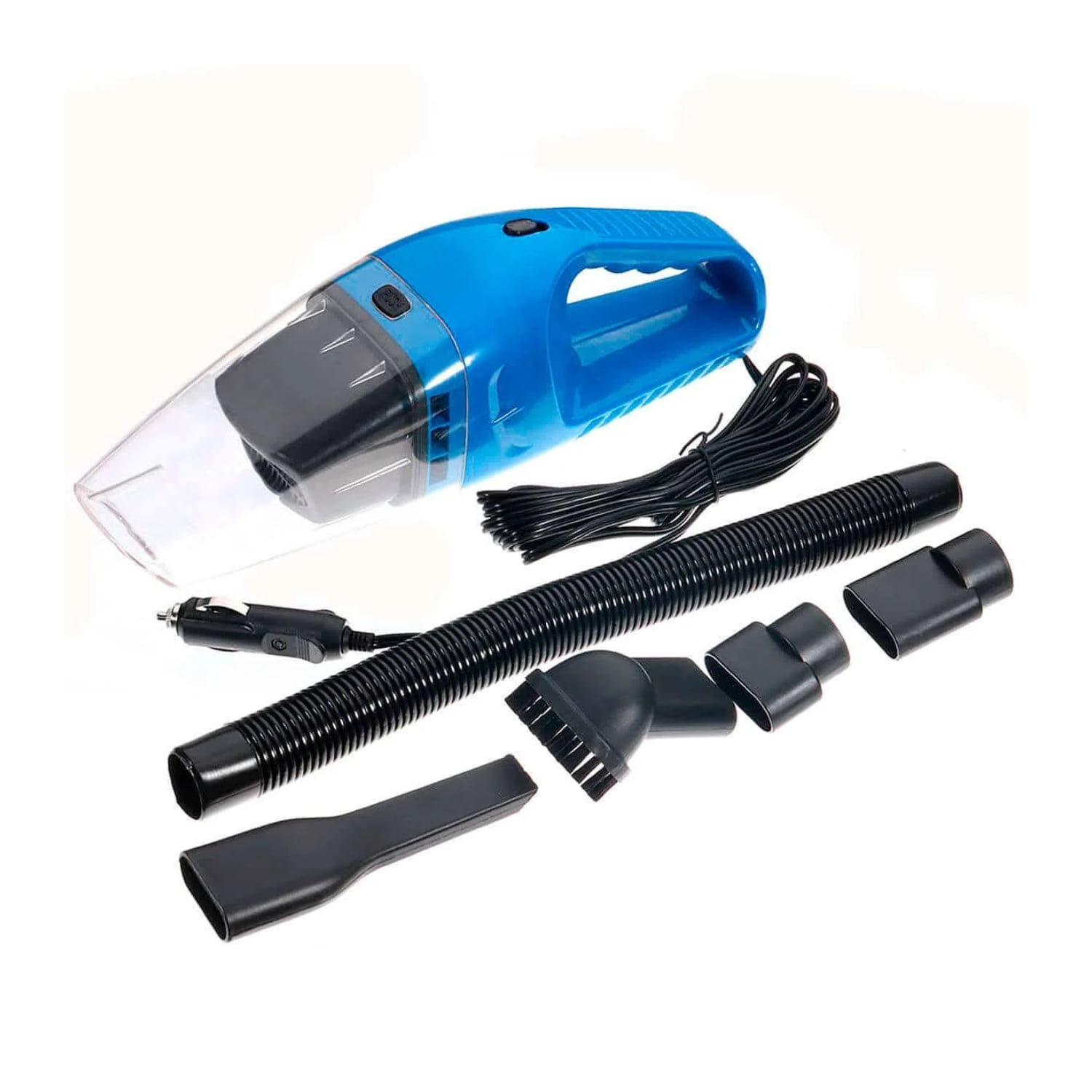Importclick - Kit Aspiradora Auto Portátil 12 V 120 Watt Premium Azul