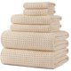 thumbnail image 1 of Juego de toallas de baño POLYTE de microfibra de secado rápido de gran tamaño, 6 unidades, 1 of 5