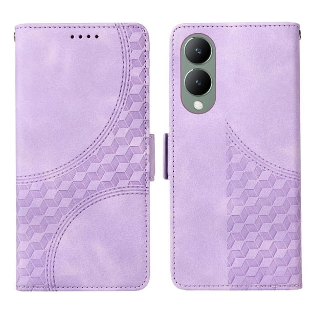Carcasa FOXDOCK Vivo Y28 5G de cuero PU, diseño acolchado clásico, protección contra caídas y rayones