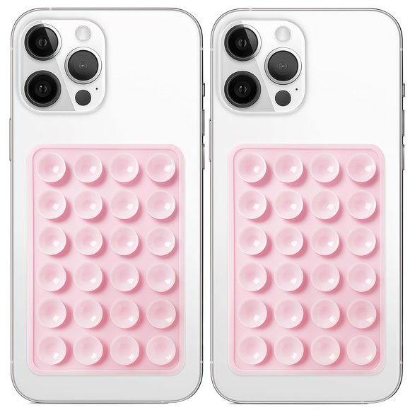 Soporte de silicona rosa para teléfono Galundge – Pack de 2
