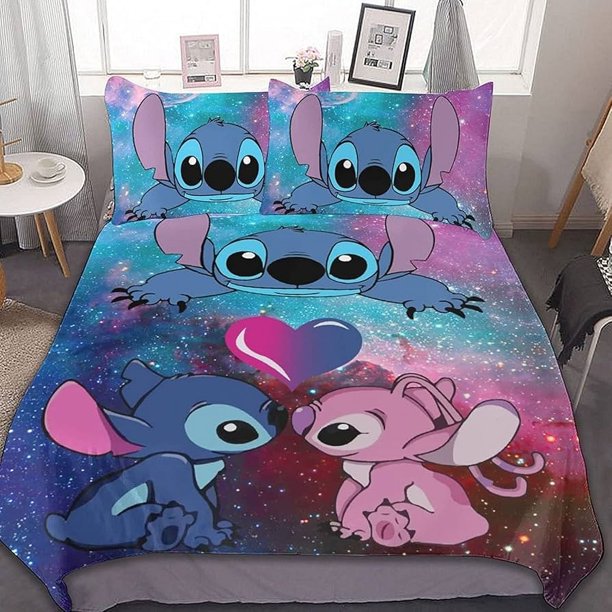 Stitch 100% Polyester Home Decor 3-Piece 1 Quilt Cover One Piece Bedding Set Comforte Exquisite Birthday Gift