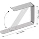 thumbnail image 3 of Pinzas para mantel tripolares de acero inoxidable, paquete de 32, 3 of 7