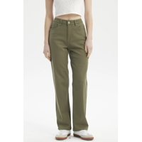 Fashionspark - Jeans Mujer Calce Recto Color Verde Militar