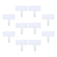 Ioensy - 10 Piezas Cercas De Piedra De Imitación De Jardín Bordes De Jardín Para Césped Patio Blanco