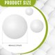 thumbnail image 2 of Hanaive Table Tennis Ball, Pack of 100 and More, 2 of 3