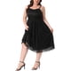 thumbnail image 4 of Agnes Orinda Vestido de Mujer Talla Grande para Escuela, Universidad, Pascua, Boda, Encaje Floral, Tirantes, Cremallera Trasera, Superposición, Swing, Formal, Vestidos de Noche, 3X Negro, 4 of 6