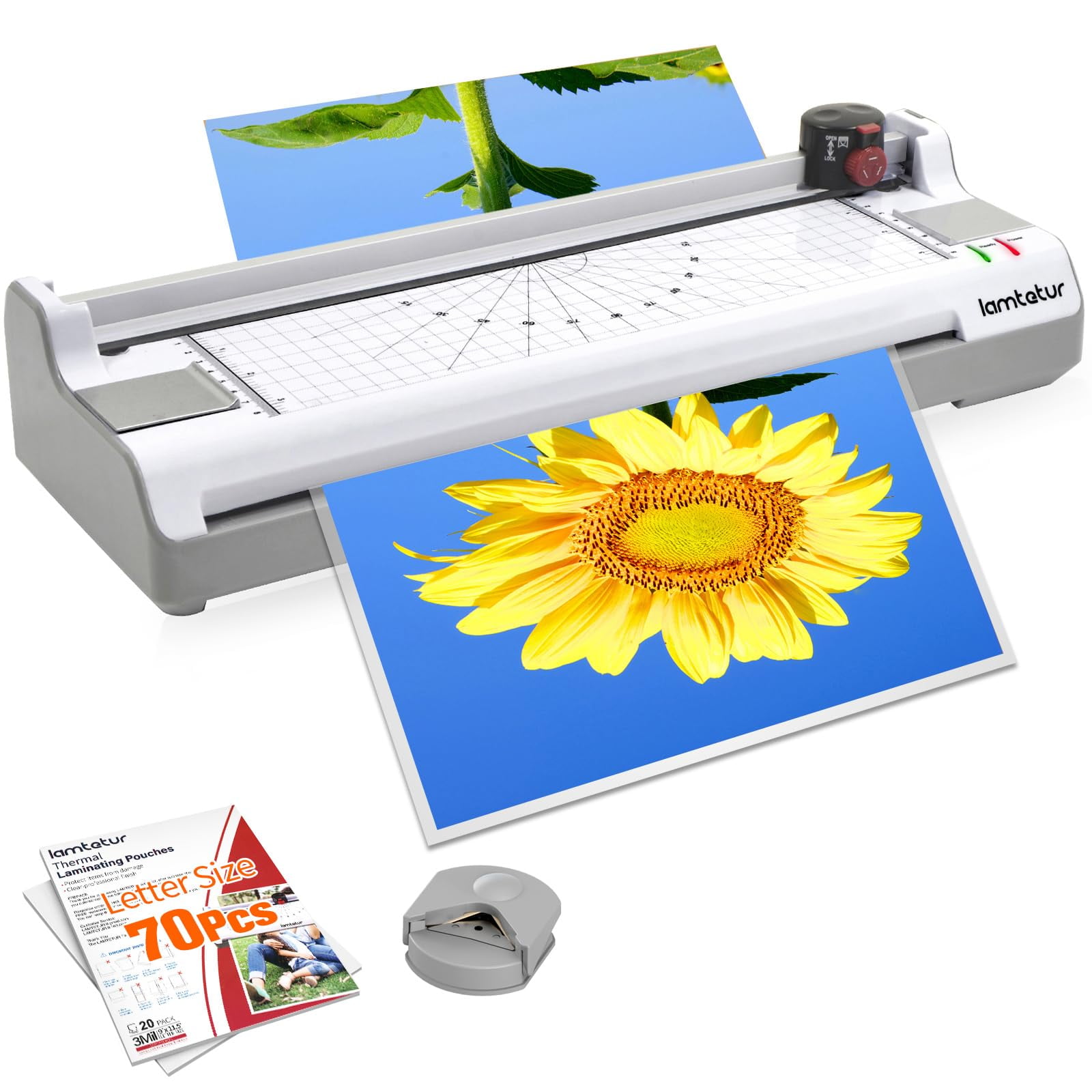 Máquina Laminadora Lamtetur 33x43 Cm Con 70 Láminas Laminadoras