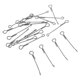 thumbnail image 4 of 20 unids cráneo de pescado varillas articuladas espina de pez para volar bricolaje herramienta 30 mm, 4 of 5