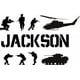 thumbnail image 1 of Decomural Personalised Name Army Scene WS-51006, 1 of 2