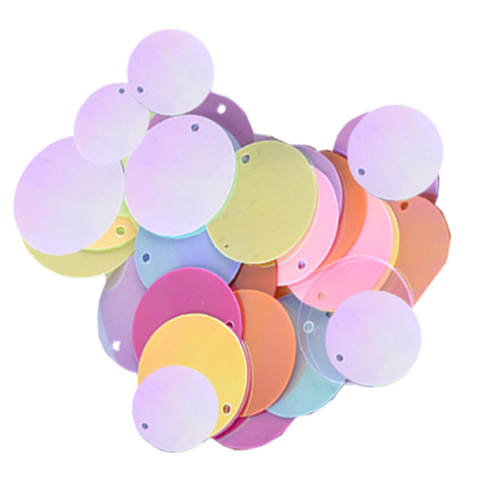 Bothyi - Lentejuelas Sueltas Redondas Planas De 85X20Mm, Decoración Artesanal Para Tejer, Manualidades, Apliques Multicolor