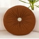 thumbnail image 1 of Set De 4 Cojines Diseño Boton Color Café, 1 of 3