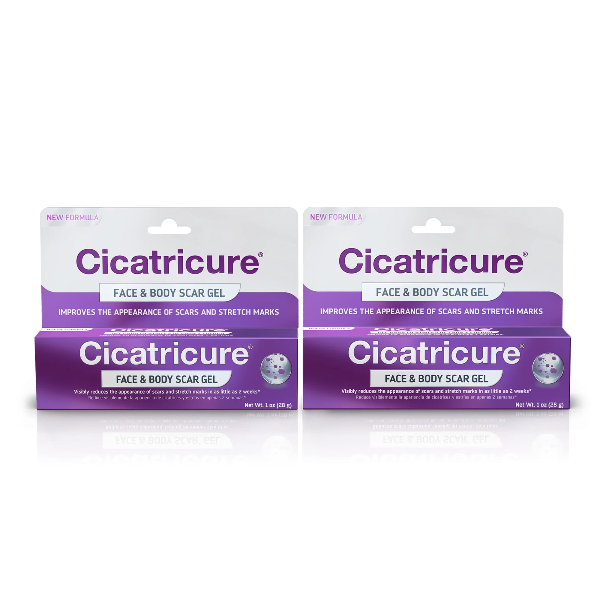 Gel Para Cicatrices Cicatricure Para Rostro Y Cuerpo, 30 Ml (1 Oz), Paquete De 2