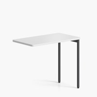 Form Office - Escritorio Lateral Astro 50X90 Blanco/Gris