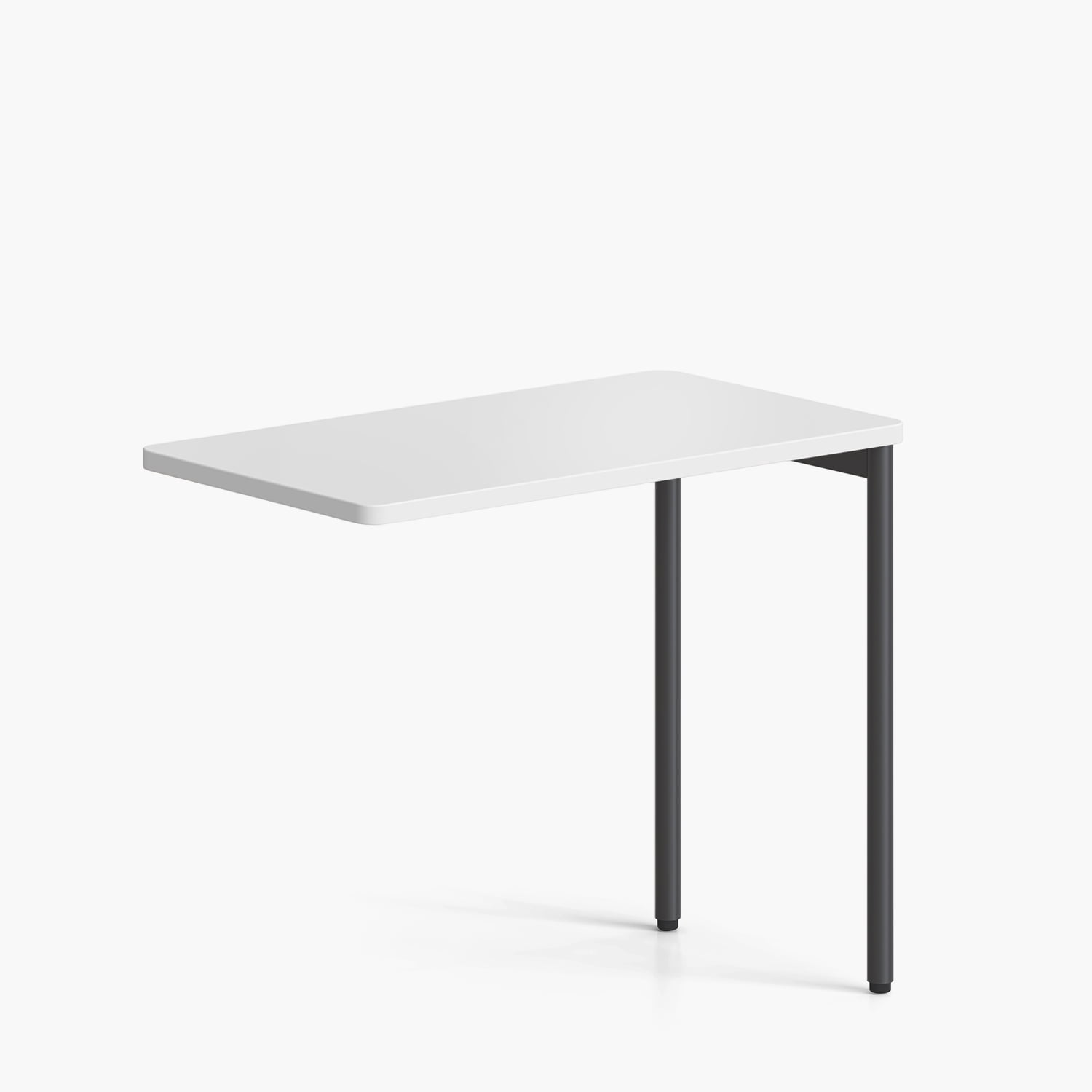 Form Office - Escritorio Lateral Astro 50x90 Blanco/gris