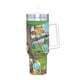 thumbnail image 2 of Bimi Boo y Amigos Vaso aislado de acero inoxidable con asa, diseño temático, regalo para familia, amigos y fans; incluye pajita y encaja en el portavasos estándar, 40 oz, 2 of 6