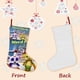 thumbnail image 3 of Word Party Tema: Calcetines de Navidad, fino lino blanco para colgar en escaleras y chimenea, decoración navideña para el hogar, regalo de Navidad.54cm×38cm, 3 of 5