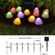 thumbnail image 2 of Guirnalda de luces solares para exteriores, 20 LED, decoración con forma de seta, 8 modos luminosos, impermeables, para jardín, césped, balcón, terraza, Pascua., 2 of 8