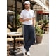 thumbnail image 5 of Pantalones de pana con cintura de cordón y patrón de rayas en parches para hombre INSPIRE CHIC 32 Azul Marino, 5 of 6
