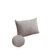 thumbnail image 2 of Set De 2 Fundas De Cojin Serie Hojas 30x50 Cm Gris, 2 of 4