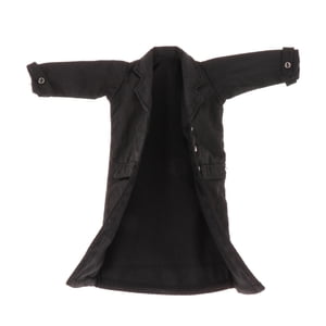 Magideal - Gabardina En Miniatura A Escala 1:12, Disfraz De Abrigo De Figura Masculina, Abrigo Informal Elegante De Moda Para Figuras De De 6 Pulgadas, , Negro