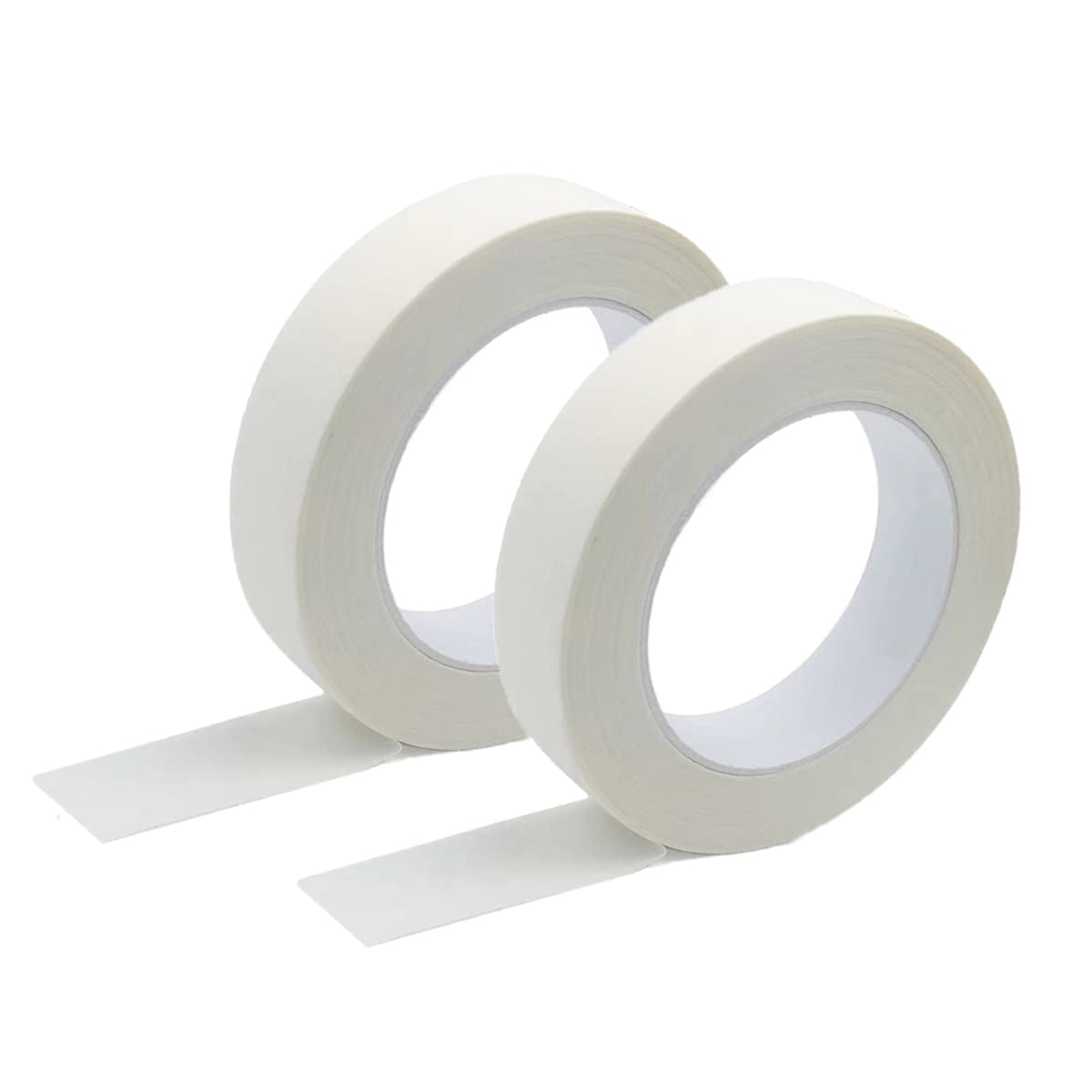 Cinta Adhesiva Zellykool, Color Beige Y Blanco, 2 Rollos, 2,5 Cm X 50 M