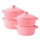 thumbnail image 1 of Mini Cacerola Olla De Cerámica Cocotte Pocillo 300ml Rosa X4, 1 of 5