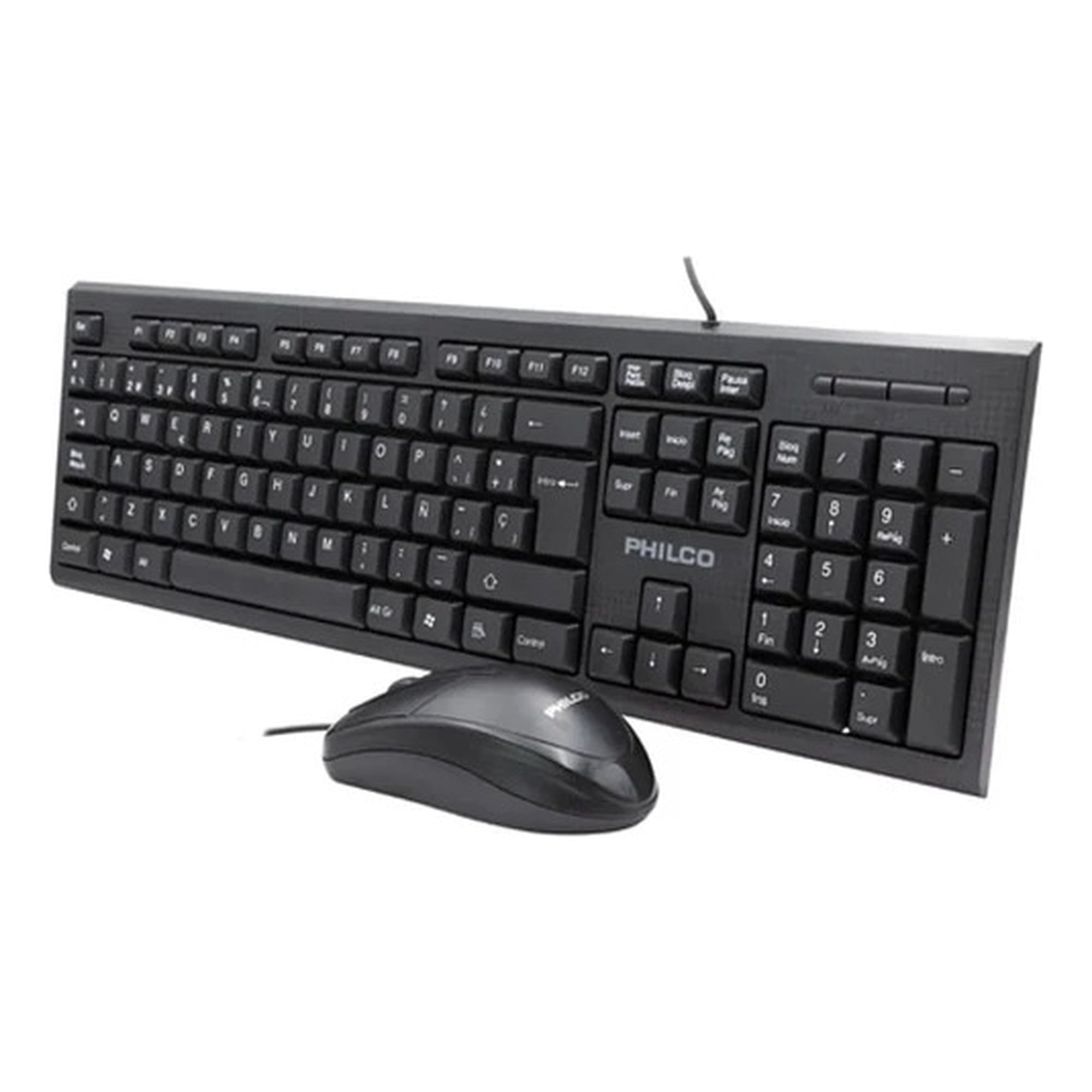 Kit Teclado Mouse Alambrico 1200dpi 104 Teclas Philco K4500