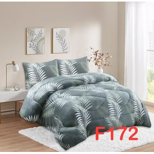 Mundo Shopping - Cobertor Plush Con Chiporro Plaza Y Media Color Gris Con Diseño