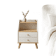 thumbnail image 1 of Velador 2 niveles cajones Homer Design 40x30x53 blanco, 1 of 3