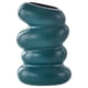 thumbnail image 1 of Florero De Plástico Maceta Espiral Forma Arreglo De Flores Contenedor Decorativo Verde Oscuro, 1 of 3