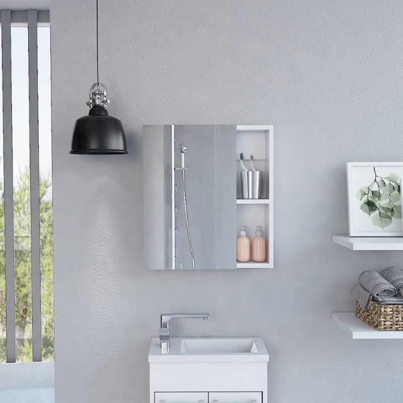 Tuhome - Gabinete De Bano Manchester-Blanco