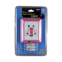 Green E - Luz Led Interruptor Emoji (Espanta Cuco) 3 Pilas / Rosa