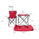 thumbnail image 2 of Juego de mesa con sillas plegables rojo, 2 of 6