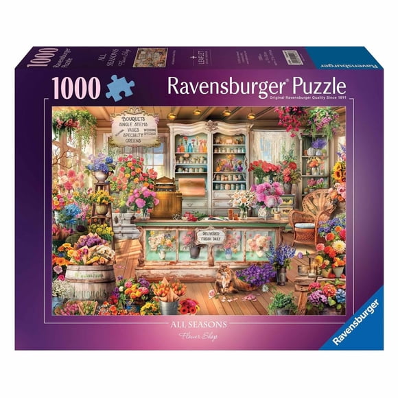 Rompecabezas Ravensburger All Seasons Flower Shop, 1000 piezas