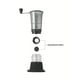 thumbnail image 3 of Molinillo para café de acero inoxidable con cuerpo de acrílico con molino de cerámica Tramontina, 3 of 8
