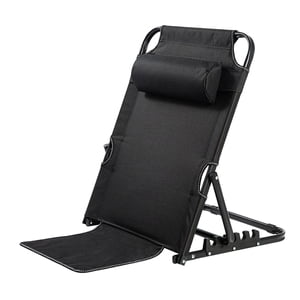 Magideal - Respaldo De Cama Portátil Para Sentarse En La Cama, Soporte Plegable De Ángulo Ajustable, Silla De Cama, Respaldo Multifunción De Acero Para Asiento, Grandes 7 Engranajes