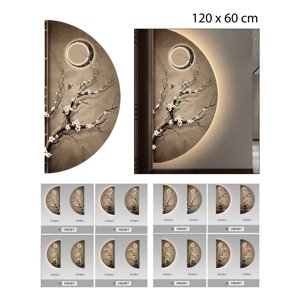 Xianzhu - Cuadro Paisaje Con Luces Led - 120 X 60 Cm