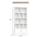 thumbnail image 2 of Estante librero organizador madera 2 puertas 180x23x80 #4, 2 of 3