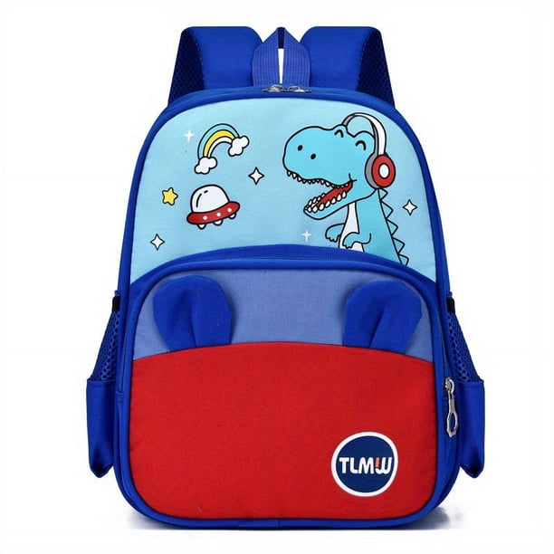 Children's Schoolbag Cartoon Cute Astronaut Bear Dinosaur Kindergarten Backpack Lightweight Breathable Backpack For Boys And Girls Travel Backpack