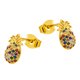 thumbnail image 1 of Pendientes De Pi?a Rellenos De Oro De 18 Quilates Pendientes De Fiesta Regalos De Joyería, 1 of 5