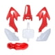 thumbnail image 5 of Juego De Guardabarros Carenado Rojo Blanco Para Honda Crf50 XR50 Sdg SSR, 5 of 5