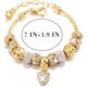 thumbnail image 3 of Pulsera Dorada con Cuentas y Charm de Corazaan con Rhinestones, 3 of 3