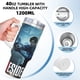 thumbnail image 5 of Resident Evil Vaso aislado de acero inoxidable con asa, diseño temático, regalo para familia, amigos y fans; incluye pajita y encaja en el portavasos estándar, 40 oz, 5 of 6
