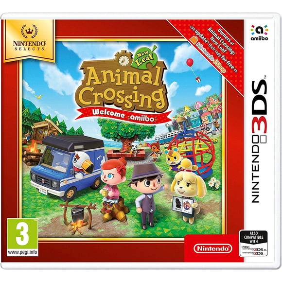 Amiibo de bienvenida a Nintendo Animal Crossing New Leaf - 3DS