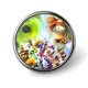 thumbnail image 1 of Plantas contra zombis-Theme Round Button Badge: Premium Metal Construction, Ideal for High-End Events 2.8 cm, 1 of 6