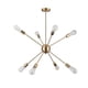 thumbnail image 1 of Lámpara Colgante Sputnik Oro 8 luces Incluye Ampolletas, 1 of 3