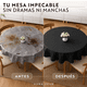 thumbnail image 2 of Mantel De Mesa Redondo Tela Hule Antimancha Impermeable Negro Az, 2 of 10